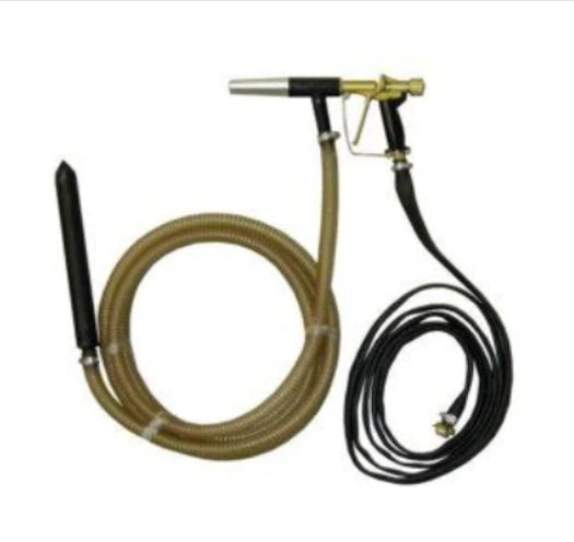 Clemco Sandblast Power Gun w/ hoses less hopper/cart, 16 ft hose